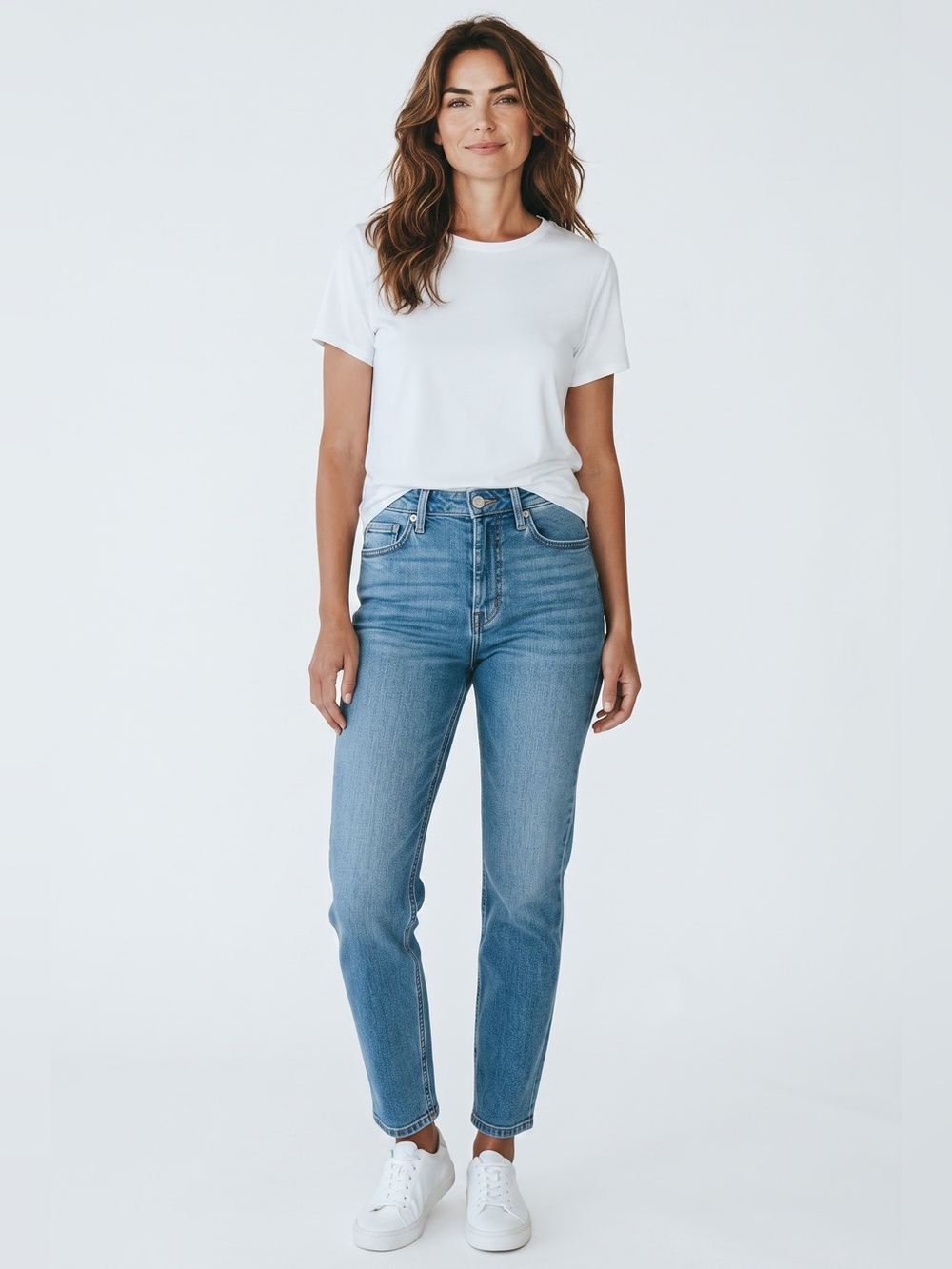 Code Bleu Maya Slim Straight Embroidered Jeans Blue Denim Size 6P
